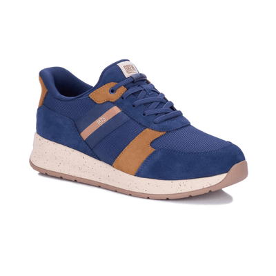 Drew Men’s Connor Orthotic Comfortable Hand's Free Sneaker Navy Combo 40113 - Men's ShoesDrew