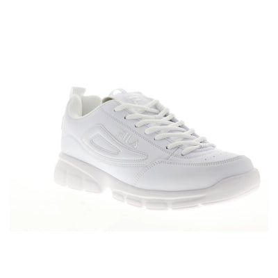Fila Men's Disruptor SE Triple White Athletic/Running Shoes - Men's ShoesFila