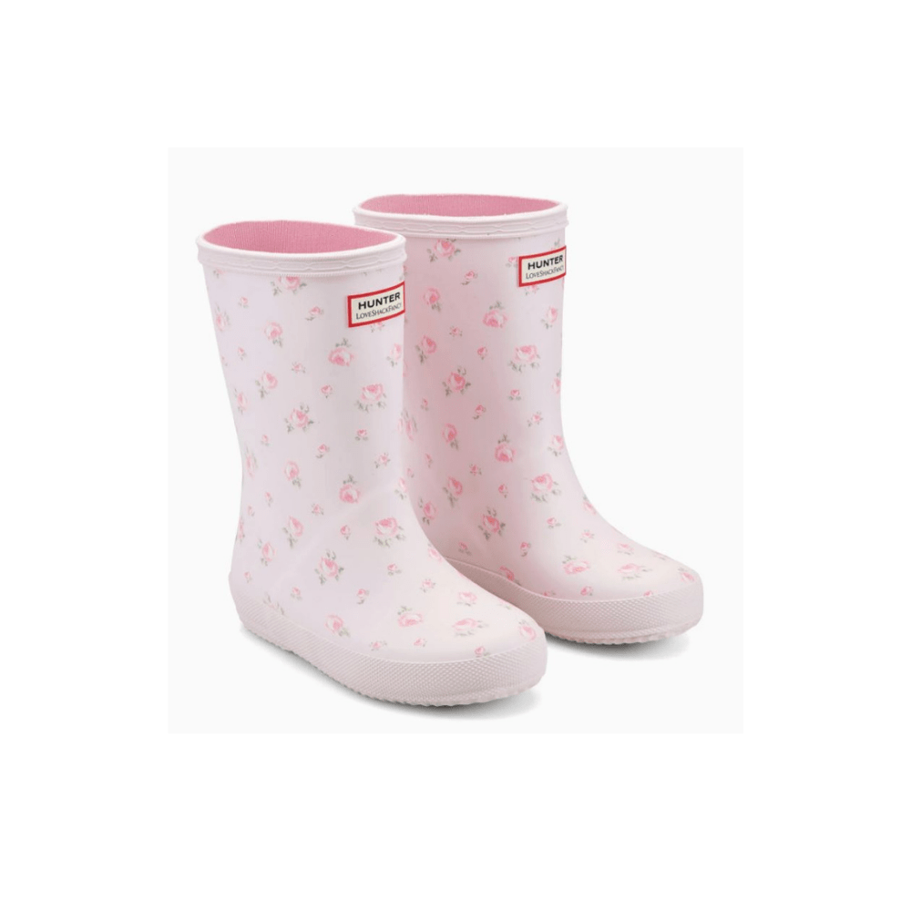 Hunter x LoveShackFancy Kids' First Classic Rain Boots - Light Pink 2
