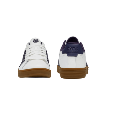 K - Swiss Court Tiebreak II Men's Bright White/Naval Academy/Gum 04413 - 140 - M 3