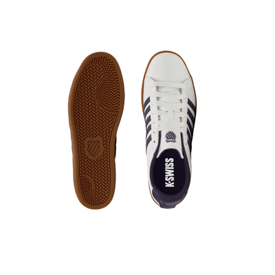 K - Swiss Court Tiebreak II Men's Bright White/Naval Academy/Gum 04413 - 140 - M 4