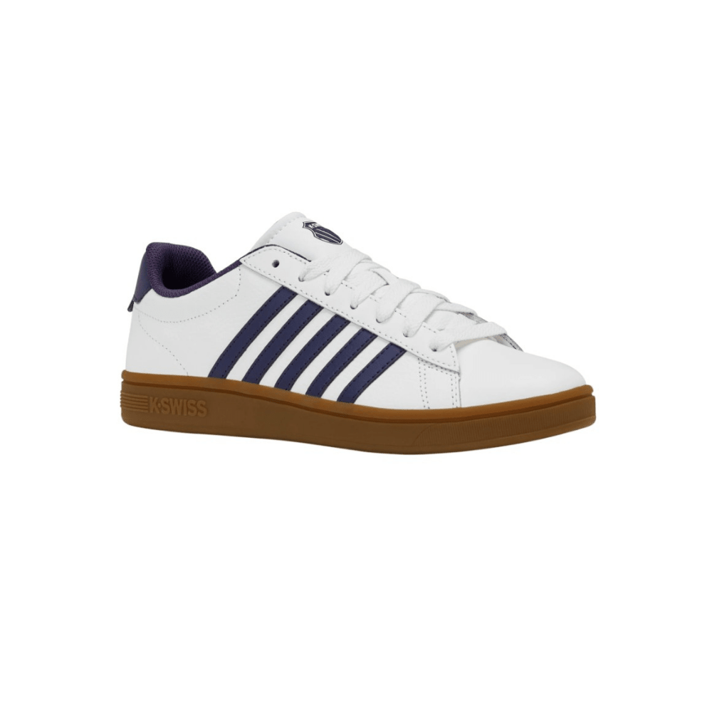 K - Swiss Court Tiebreak II Men's Bright White/Naval Academy/Gum 04413 - 140 - M 2