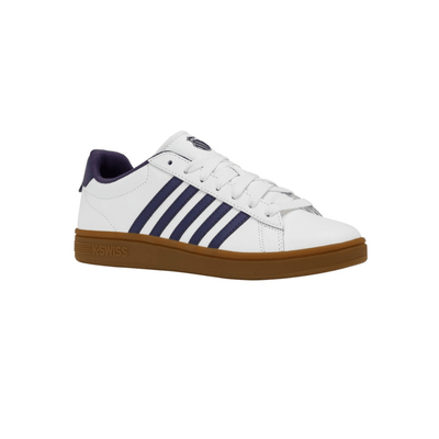 K - Swiss Court Tiebreak II Men's Bright White/Naval Academy/Gum 04413 - 140 - M 2