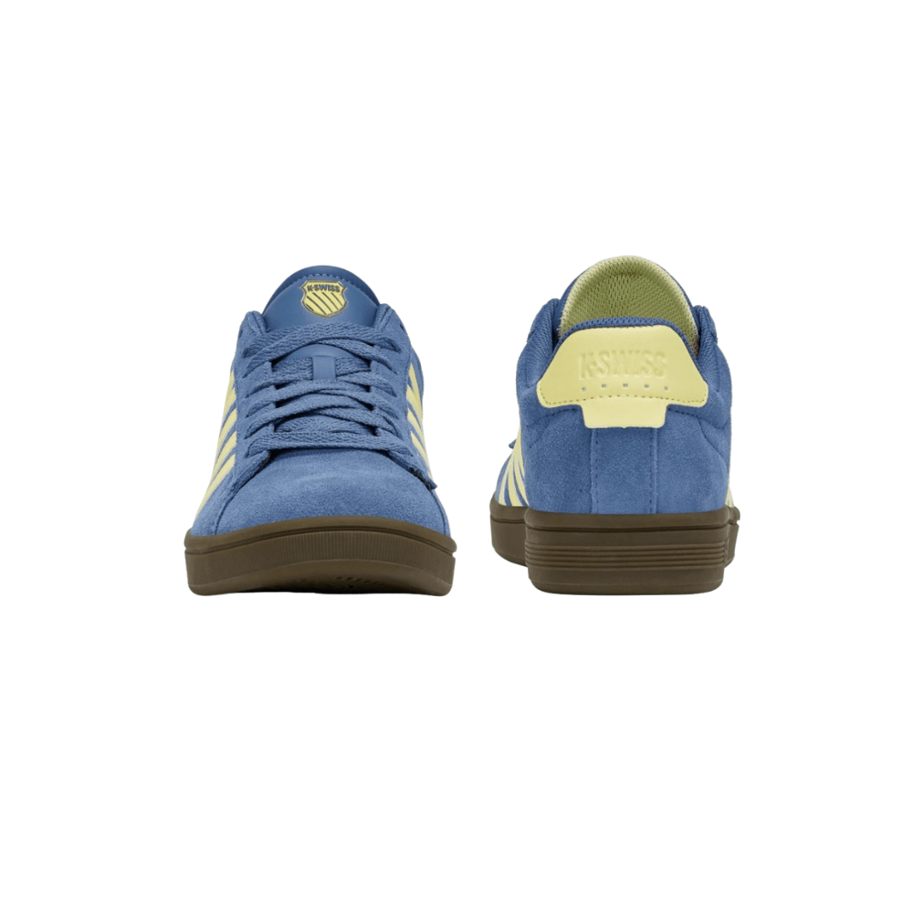 K - Swiss Court Tiebreak II SDE Men's Blue Horizon/Wax Yellow/Dark Gum 09492 - 466 - M 3