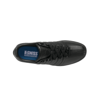 K-Swiss Men’s Classic VN Extra Wide Leather Sneakers – Black/Black 6