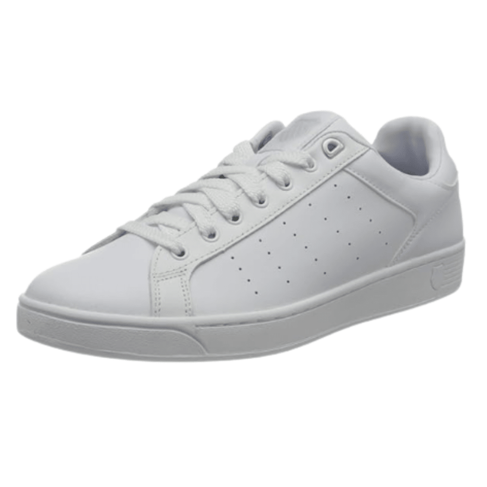 K - Swiss Men's Clean court CMF Tennis shoes - White/Full Gray 2