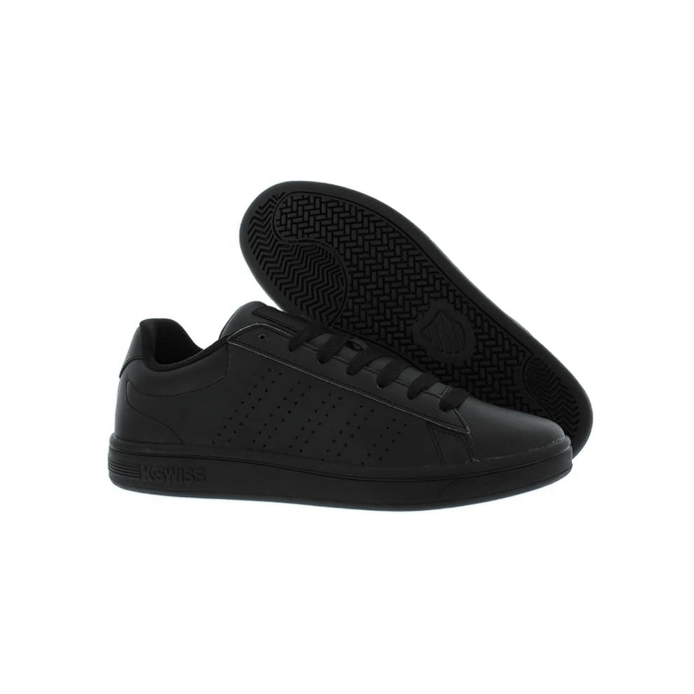 K-Swiss Men’s Court Casper Low Sneakers – Black / Black / Black 3