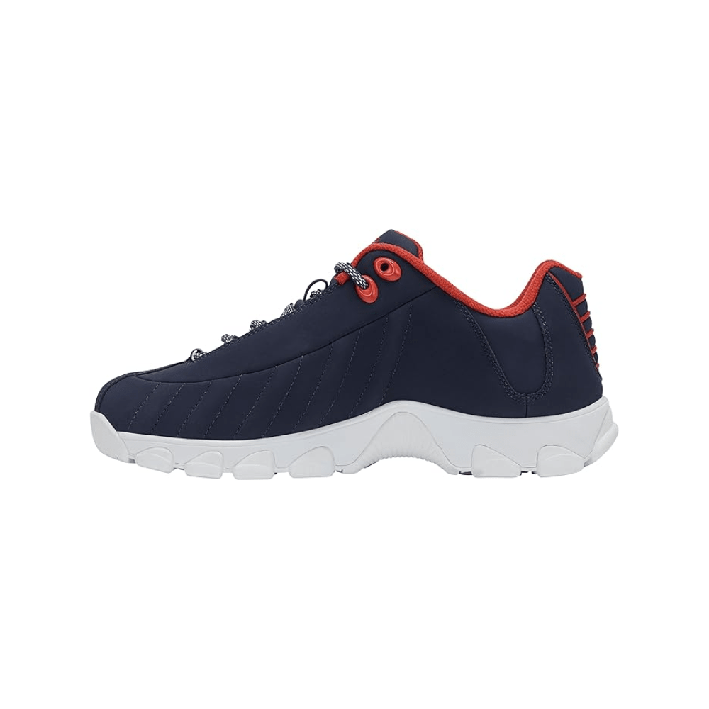 K - Swiss Men's ST 329 CMF Leather Sneaker Navaca/MSRed/WT 4