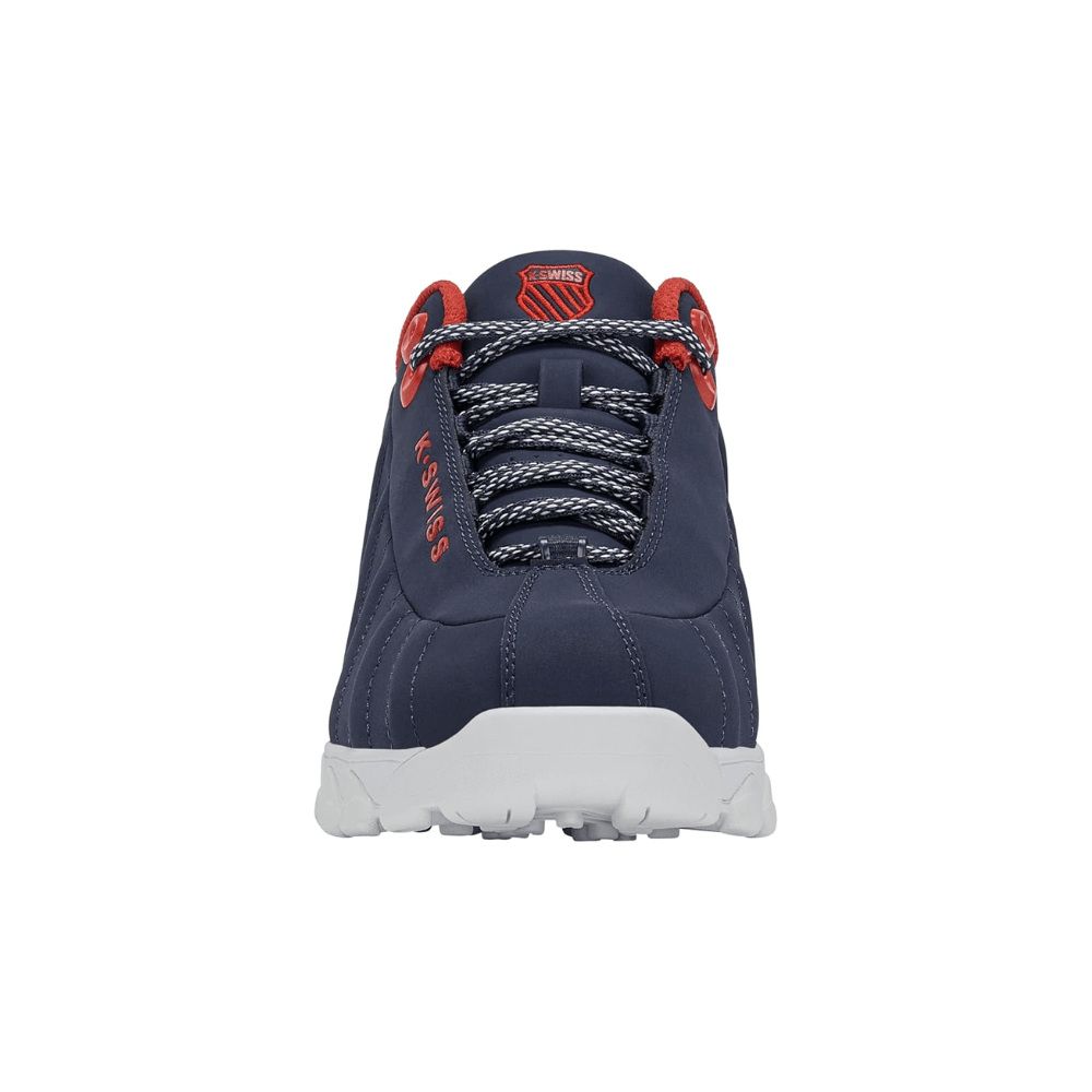 K - Swiss Men's ST 329 CMF Leather Sneaker Navaca/MSRed/WT 6