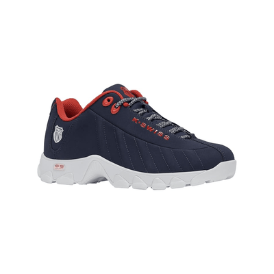 K - Swiss Men's ST 329 CMF Leather Sneaker Navaca/MSRed/WT 2