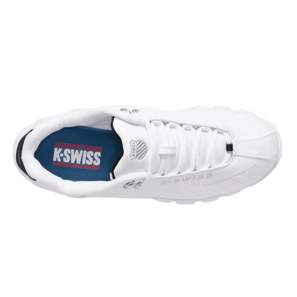 K - Swiss Men's ST329 CMF 03426 - 129 - M WHITE/BLACK/SILVER Sneaker 6