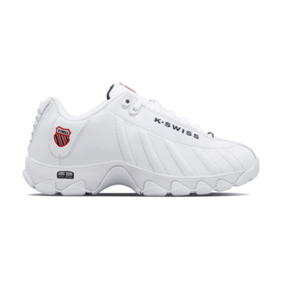 K - Swiss Men's ST329 CMF 03426 - 130 - M White / Navy / Red Sneaker - Med 1
