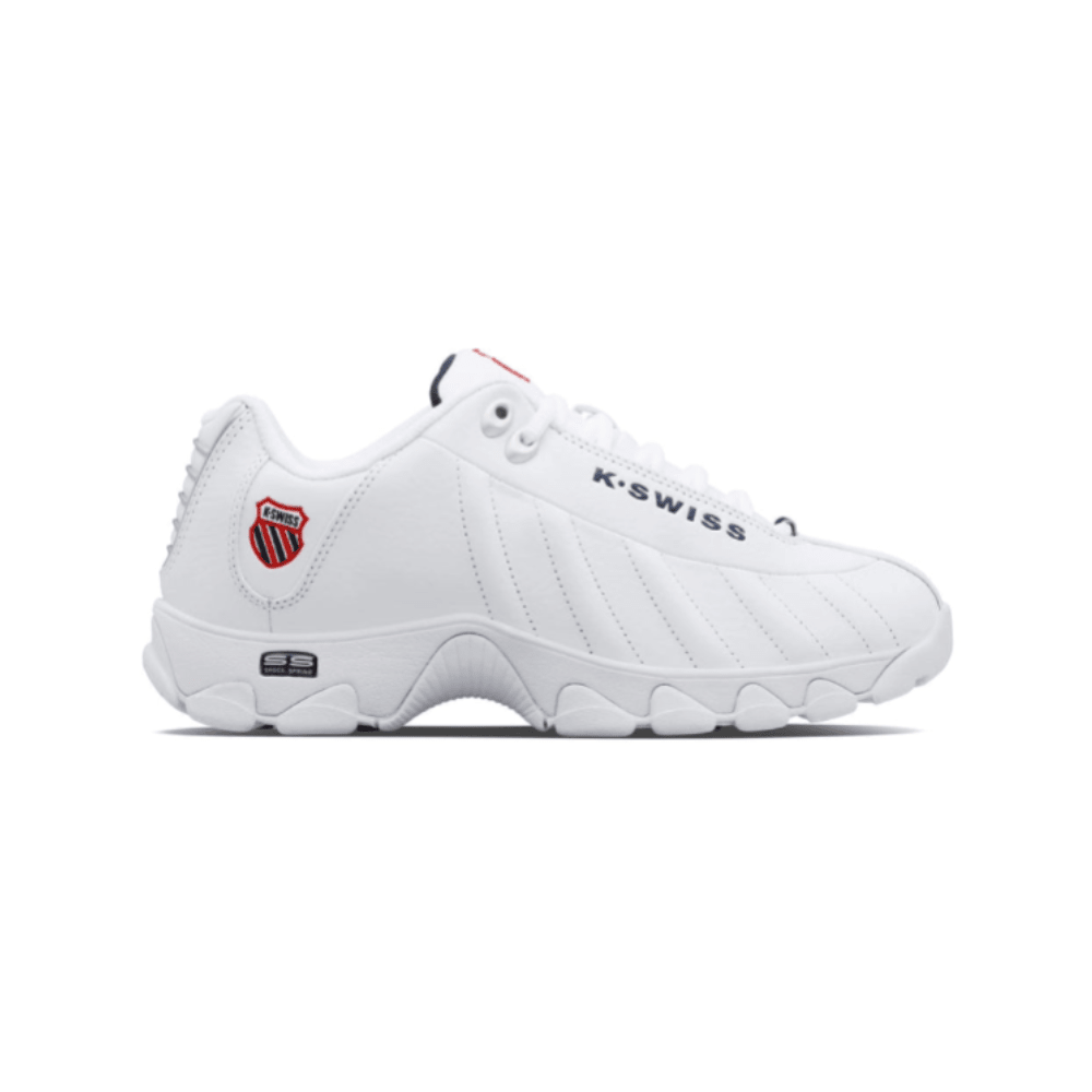 K - Swiss Men's ST329 CMF 03426 - 130 - M White / Navy / Red Sneaker - Med 2