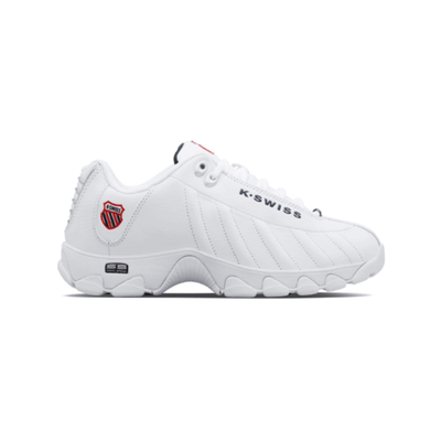 K - Swiss Men's ST329 CMF 03426 - 130 - M White / Navy / Red Sneaker - Med 2