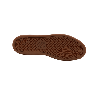 K - Swiss Women's Court Tiebreak II Leather Shoes - WHITE/BLACK/GUM 7
