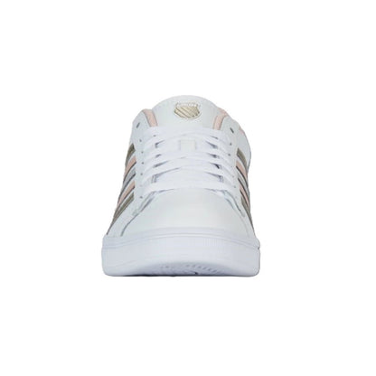 K-Swiss Women's Court Tiebreak II White / Cameo Rose / White Sneaker 6