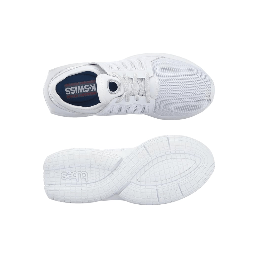 K - Swiss Women's Tubes Millennia CMF Shoe, White/Dawn Blue 3