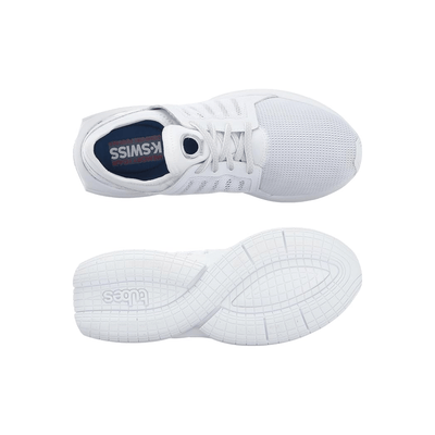 K - Swiss Women's Tubes Millennia CMF Shoe, White/Dawn Blue 3