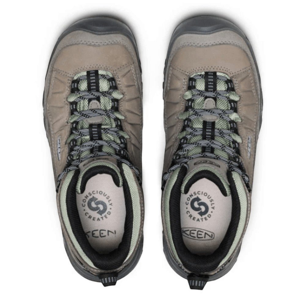 Keen Women's Targhee IV Waterproof Hiking Boot Steel Grey/Lily Pad 4
