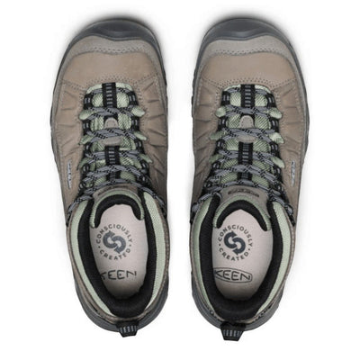 Keen Women's Targhee IV Waterproof Hiking Boot Steel Grey/Lily Pad 4