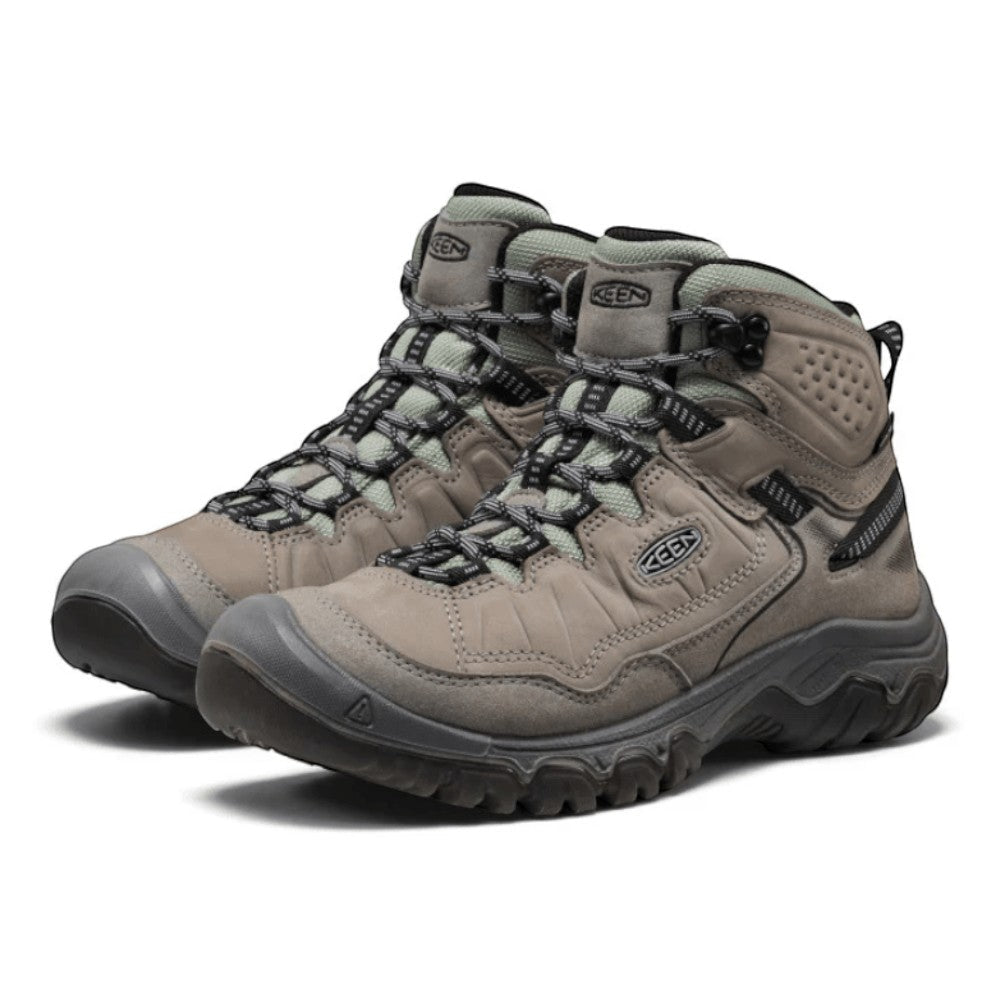 Keen Women's Targhee IV Waterproof Hiking Boot Steel Grey/Lily Pad 3