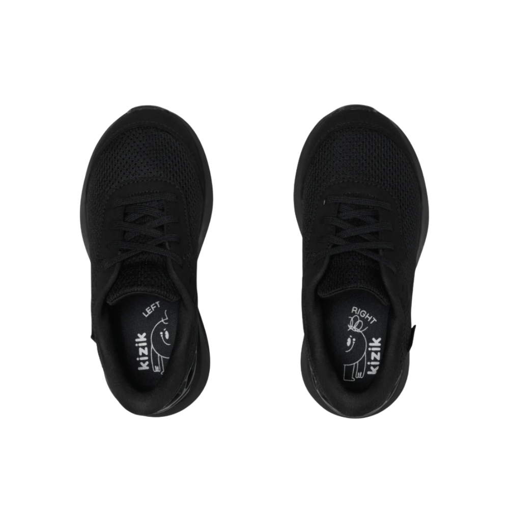 Kizik Kid's Athens 2 Hand's Free Unisex Lightweight Sneaker - Blackout 3