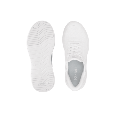 Kizik Athens Unisex Hands-free Breathable Sneaker - White 5