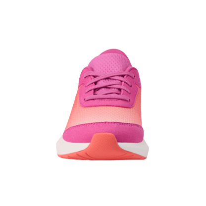 Kizik Kid's Athens 2 Hand's Free Girls Sneaker Fiery Coral/Rose Violet 4