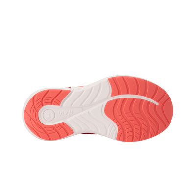 Kizik Kid's Athens 2 Hand's Free Girls Sneaker Fiery Coral/Rose Violet 7