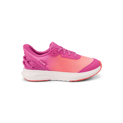 Kizik Kid's Athens 2 Hand's Free Girls Sneaker Fiery Coral/Rose Violet 1