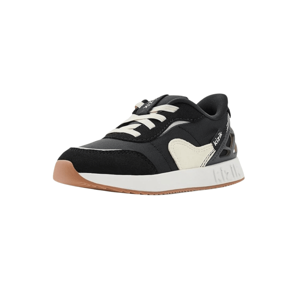 Kizik Kids' Orlando Hands-Free Athletic Sneakers - Black/White 5
