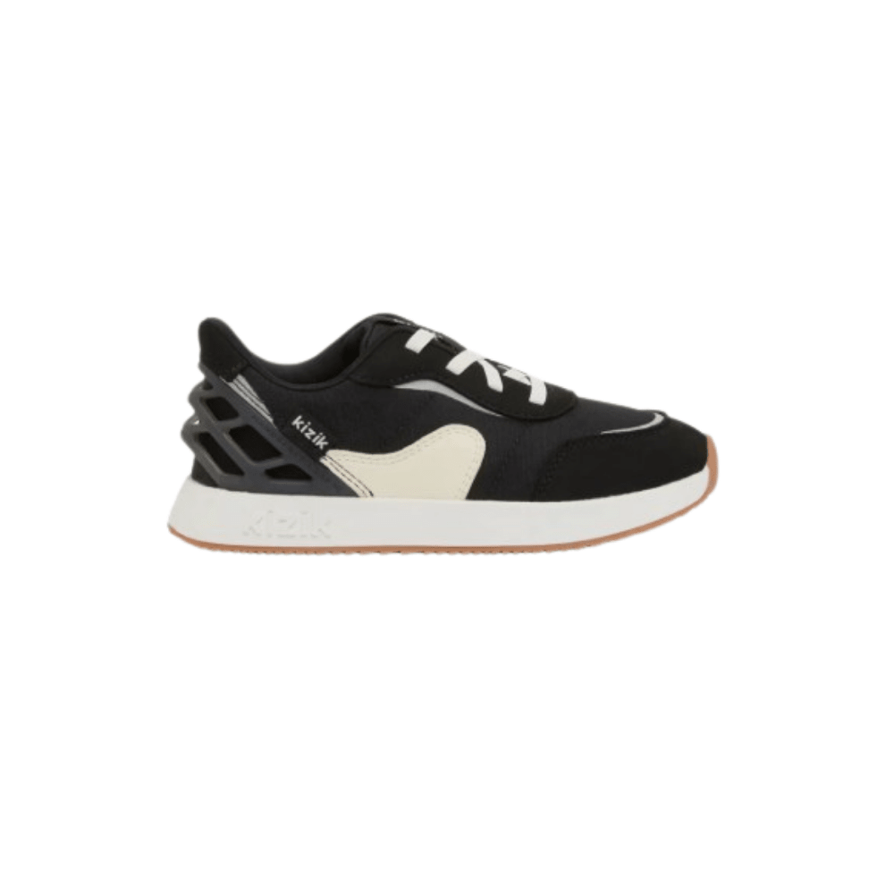 Kizik Kids' Orlando Hands-Free Athletic Sneakers - Black/White 1