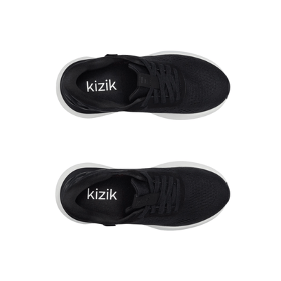 Kizik Men's Athens 2 Hand's Free Lightweight Sneaker Black/White 3