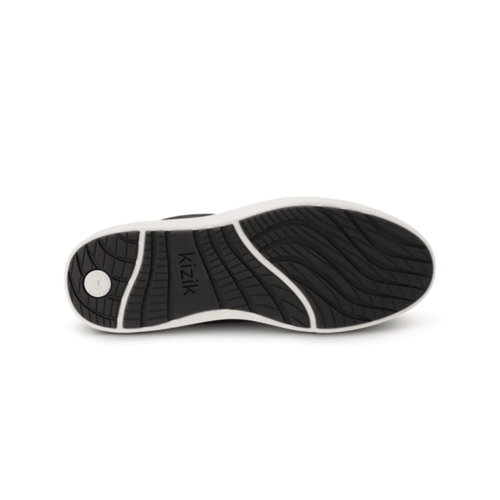 Kizik Men's Vegas 2 – Hands - Free Leather Sneakers - Black White 5