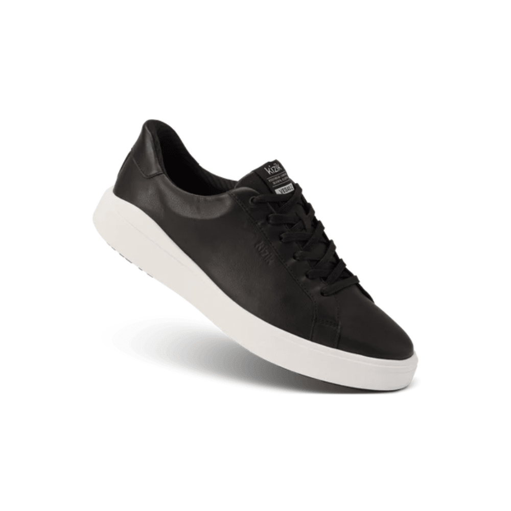 Kizik Men's Vegas 2 – Hands - Free Leather Sneakers - Black White 4