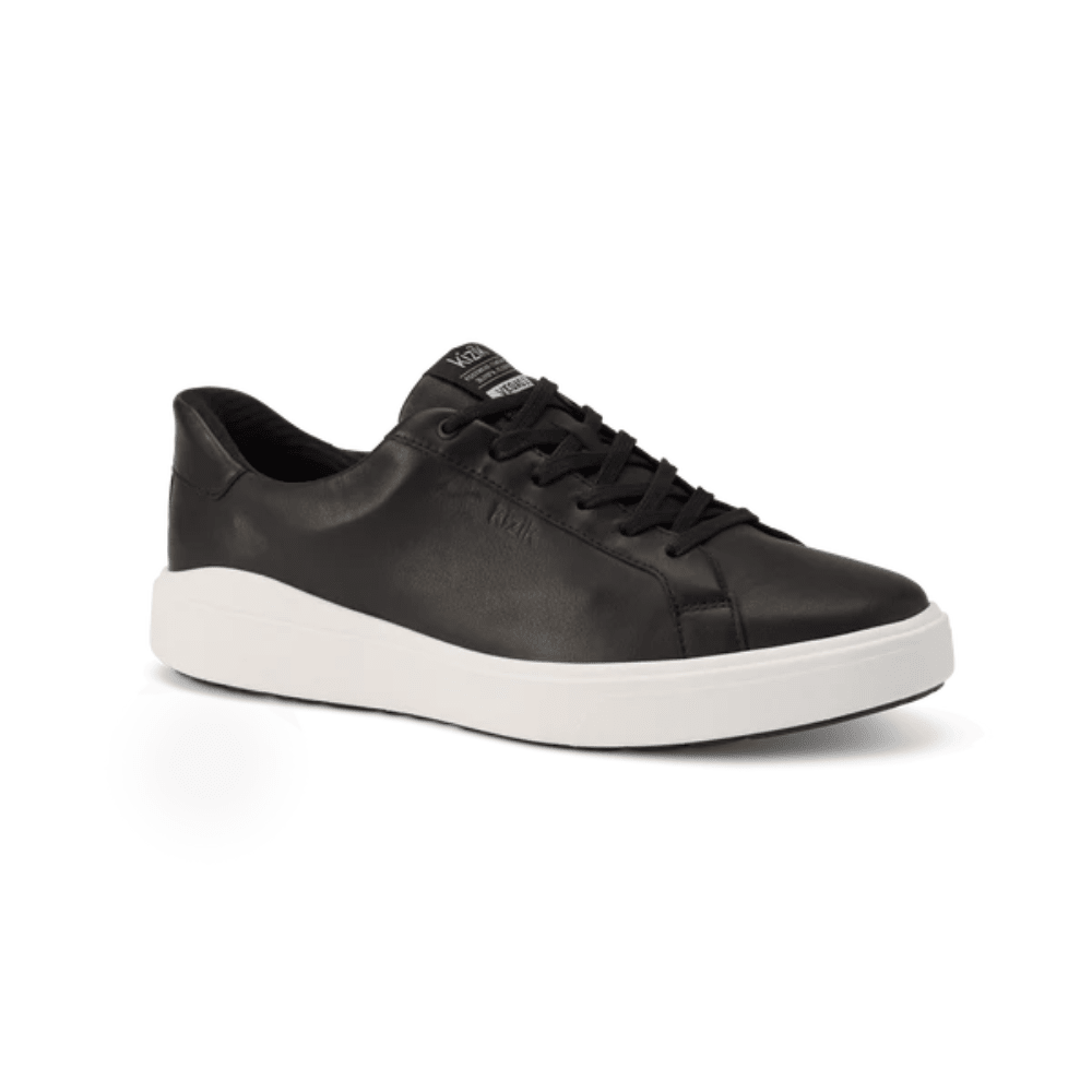 Kizik Men's Vegas 2 – Hands - Free Leather Sneakers - Black White 2