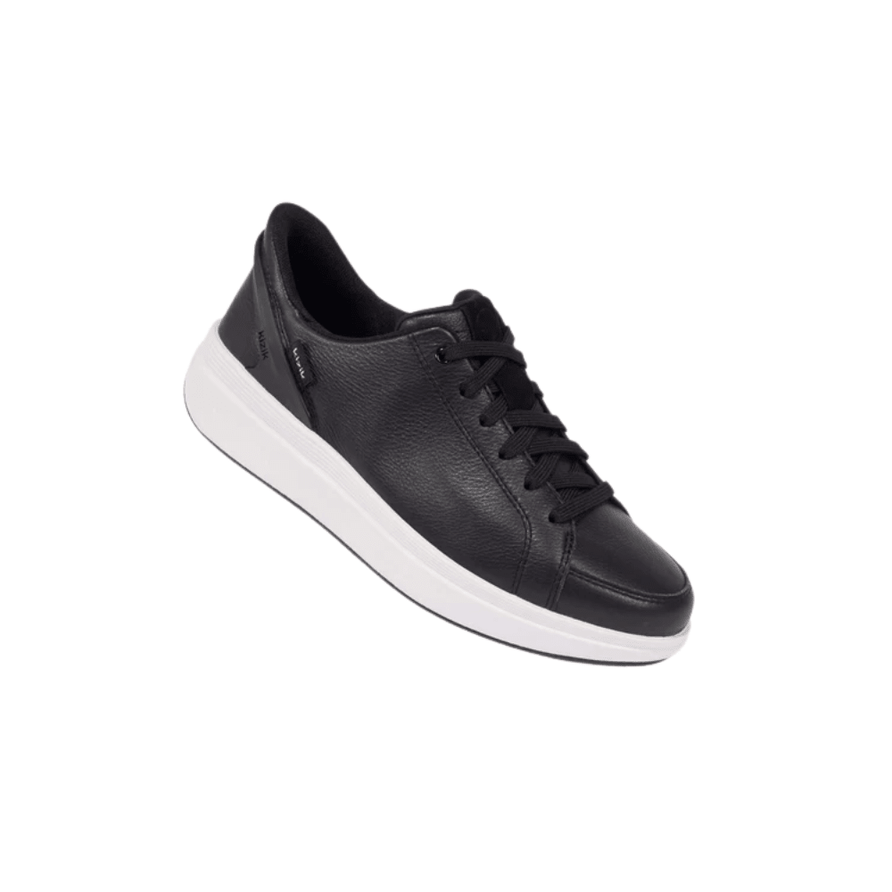 Kizik Sydney Women's Hands - Free Lightweight Leather Sneaker - Black 3