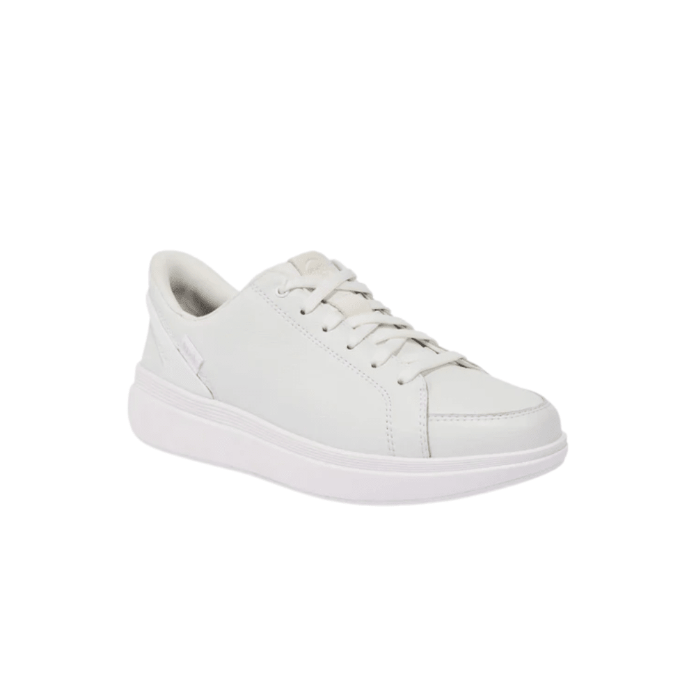 Kizik Sydney Women's Hands - Free Lightweight Leather Sneaker - White 5