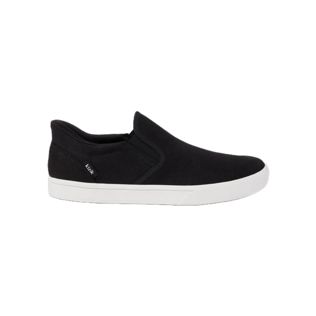 Kizik Venice Black Canvas Hands - Free Unisex Sneakers | Slip - On Shoes 6