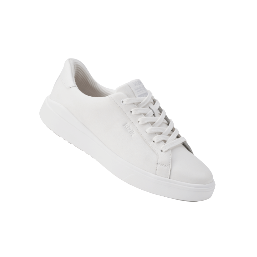 Kizik Women’s Vegas 2 – Hands - Free Leather Sneakers - Bright White 2
