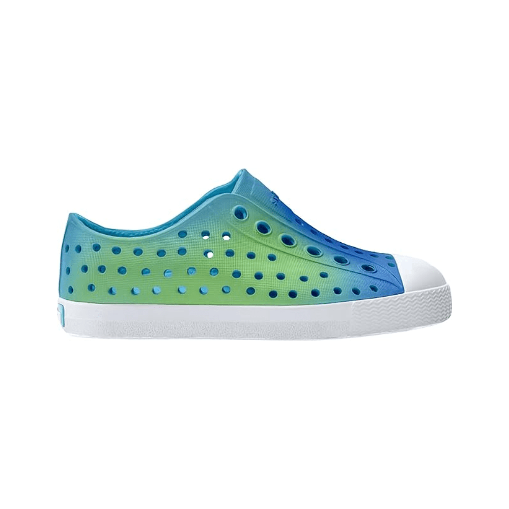 Native Shoes Jefferson Print Child Aquarius Blue/Shell White/Hilly Uv Blur 1
