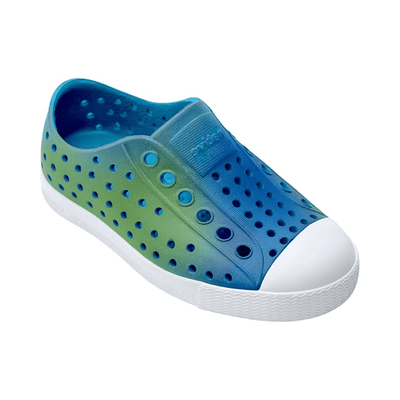Native Shoes Jefferson Print Child Aquarius Blue/Shell White/Hilly Uv Blur 2
