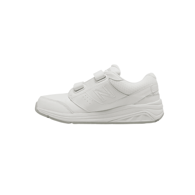 New Balance Women's 928v3 Hook and Loop Leather Walking Shoes - White/White 7