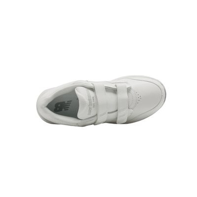 New Balance Women's 928v3 Hook and Loop Leather Walking Shoes - White/White 6