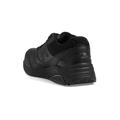 New Balance Women's 928v3 Leather Walking Shoes - Black/Black 5