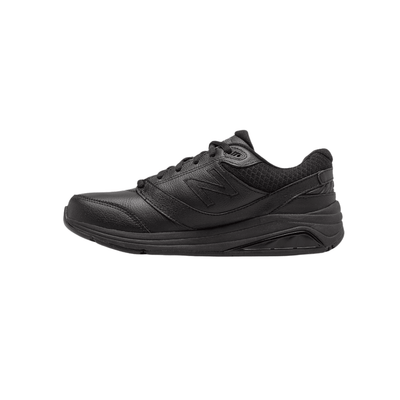 New Balance Women's 928v3 Leather Walking Shoes - Black/Black 7