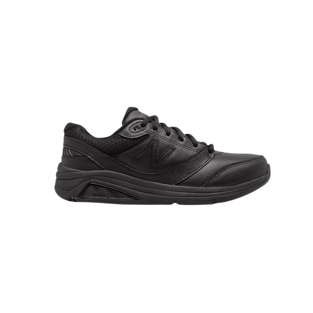 New Balance Women's 928v3 Leather Walking Shoes - Black/Black 1