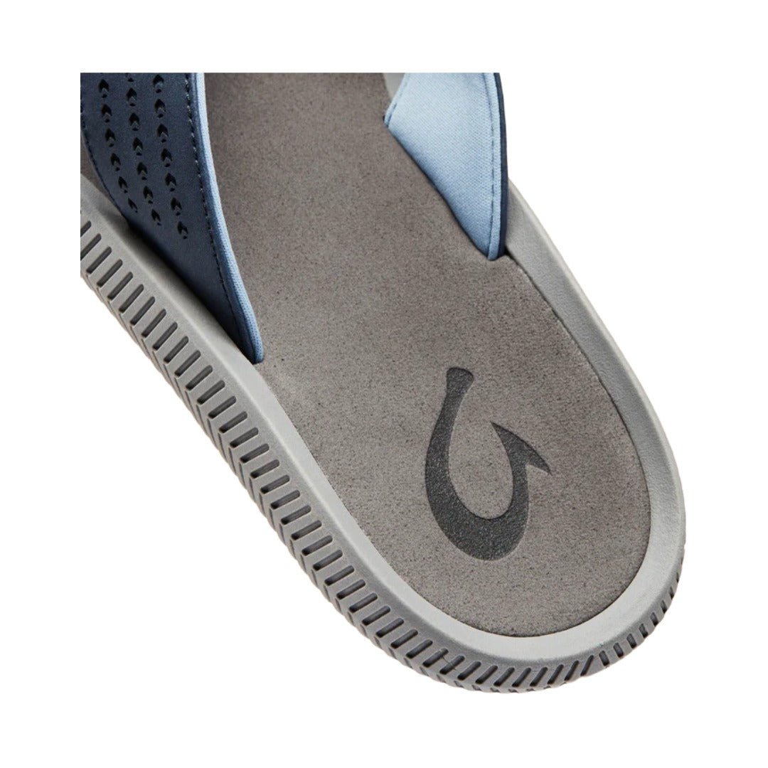Olukai Men's Ulele Water-Ready Beach Sandals Blue Depth / Charcoal 4