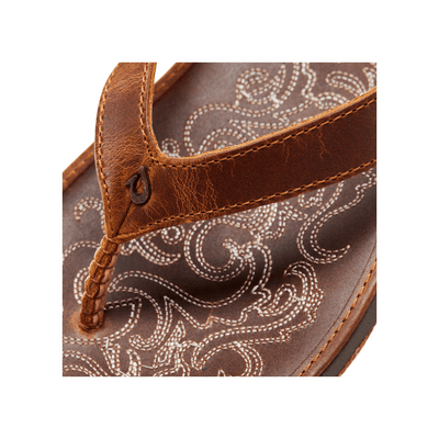 Olukai Paniolo Women’s Premium Leather Sandals - Natural 4