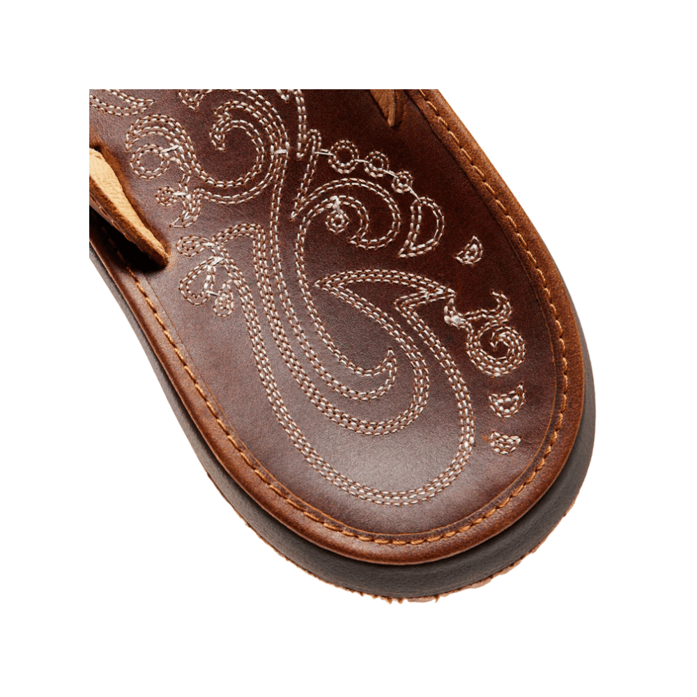 Olukai Paniolo Women’s Premium Leather Sandals - Natural 5